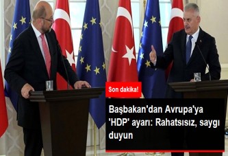 Başbakan, AP Başkanı Schulz ile telefonda görüştü