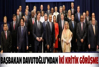 Başbakan Davutoğlu Obama ve Putin ile görüştü