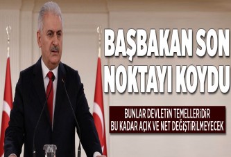 Başbakan: İlk 4 madde değiştirilmeyecek.