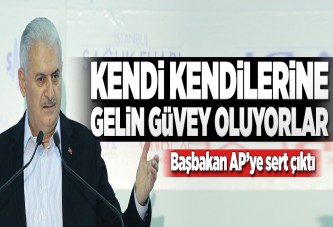 Başbakan: Kendi kendilerine gelin güvey oluyorlar.