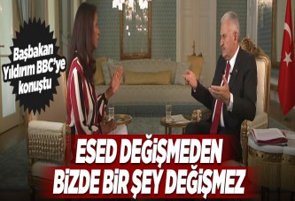 Başbakan Yıldırım BBC'ye konuştu..