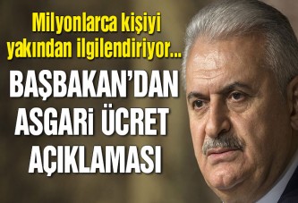 Başbakan Yıldırım’dan asgari ücret açıklaması