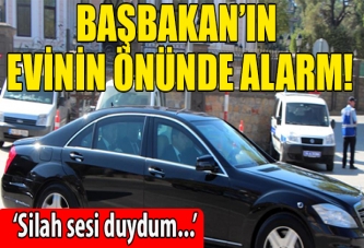 Başbakan'ın evi önünde hareketli dakikalar