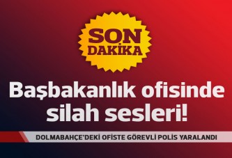 Başbakanlık ofisinde görevli polis silahla yaralandı