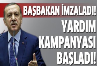 Başbakanlık'tan yardım kampanyası!