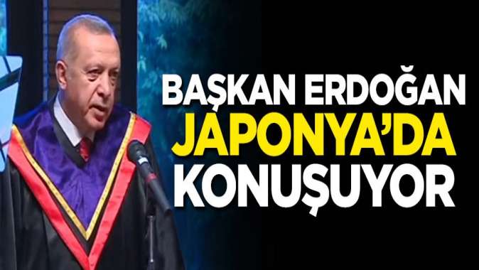 Başkan Erdoğana Japonyada Fahri doktora tevdi edildi