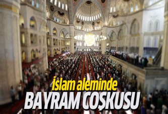 Bayram namazı kılındı