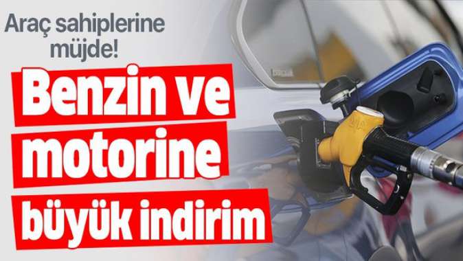 Benzin ve motorine büyük indirim!