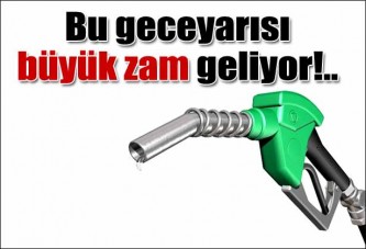 Benzine 12 kuruş zam