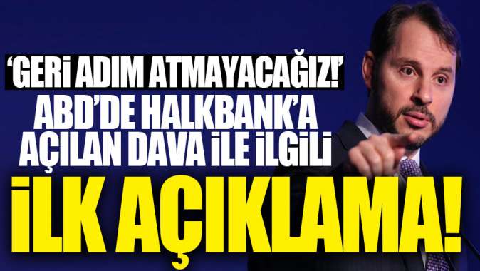 Berat Albayraktan Halkbank açıklaması!