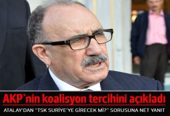 Beşir Atalay: AK Parti tabanı MHP'yle koalisyon istiyor