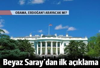 Beyaz Saray'dan ilk Erdoğan mesajı