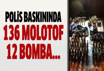 Beyoğlu'nda 12 bomba ve 136 molotof ele geçirildi