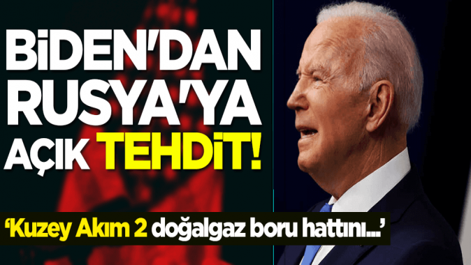 Bidendan Rusyaya açık tehdit! Kuzey Akım 2 doğalgaz boru hattını...