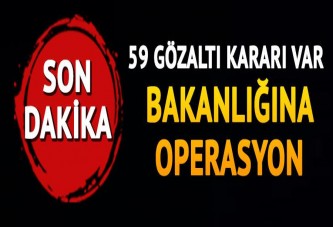 Bilim Sanayi ve Teknoloji Bakanlığı'na operasyon