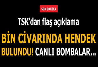 Bin civarında hendek kazmışlar...