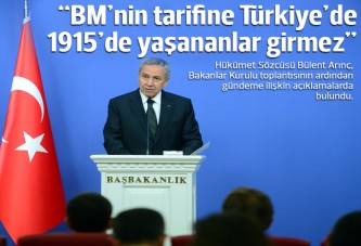 BM'nin tarifine 1915'te Türkiye'de yaşanan olaylar girmez