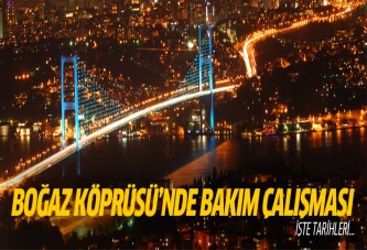 Boğaziçi Köprüsü'nde asfalt çalışması yapılacak