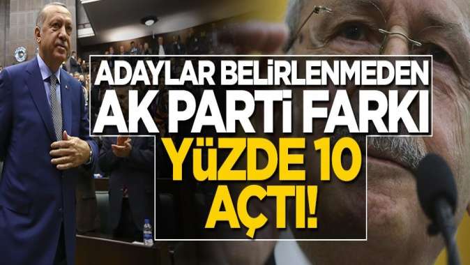 Bomba anket: AK Parti, adaylar belirlenmeden CHPye fark attı