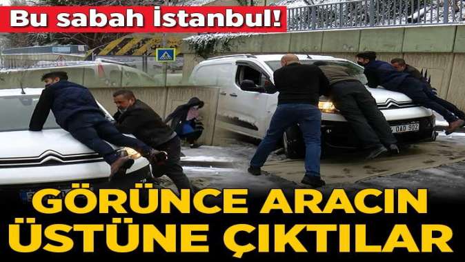 Bu sabah İstanbul! Kağıthane beyaza büründü