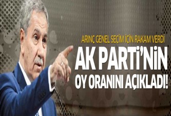 Bülent Arınç genel seçimler için rakam verdi! Son seçim anketleri 2014