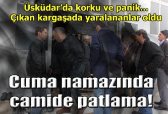 Camide cemaati korkutan patlama