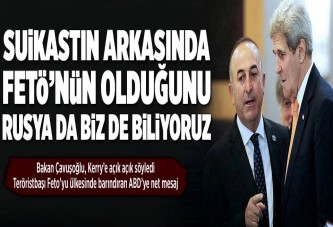 Çavuşoğlu Kerry ile telefonda görüştü.