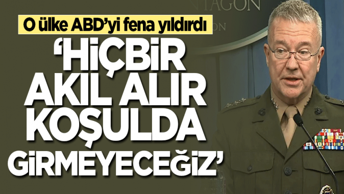 CENTCOM Komutanı: Bir daha oraya asker göndermeyeceğiz