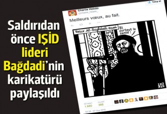 Charlie Hebdo'dan IŞİD lideri Bağdadi karikatürü