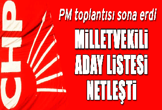 CHP PM toplantısı sona erdi