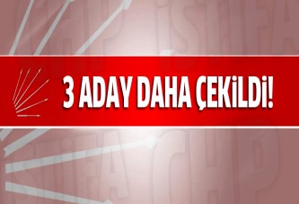 CHP'de Baysan, Eren ve Erol adaylıktan çekildi