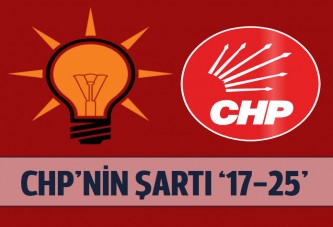 CHP'den koalisyon şartı: 17-25 Aralık