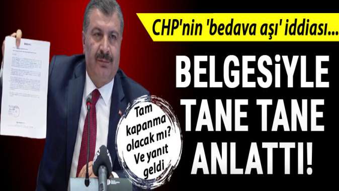 CHPnin bedava aşı iddiası