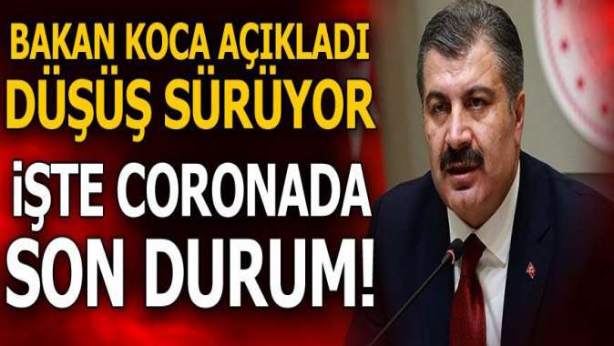 Corona virüste son durum! Türkiyede son 24 saatte 59 kişi hayatını kaybetti