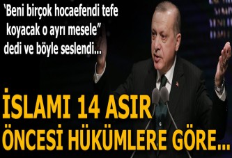 Cumhurbaşkanı Erdoğan: Beni birçok hocaefendi tefe koyacak o ayrı mesele ama...