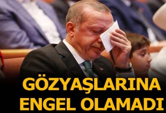 Cumhurbaşkanı Erdoğan gözyaşlarını tutamadı