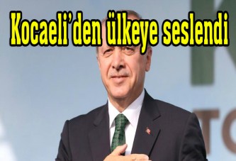 Cumhurbaşkanı Erdoğan Kocaeli’den geçti