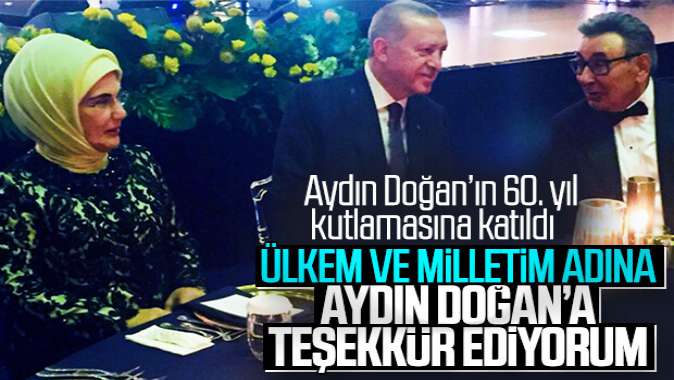 Cumhurbaşkanı Erdoğandan Aydın Doğana teşekkür