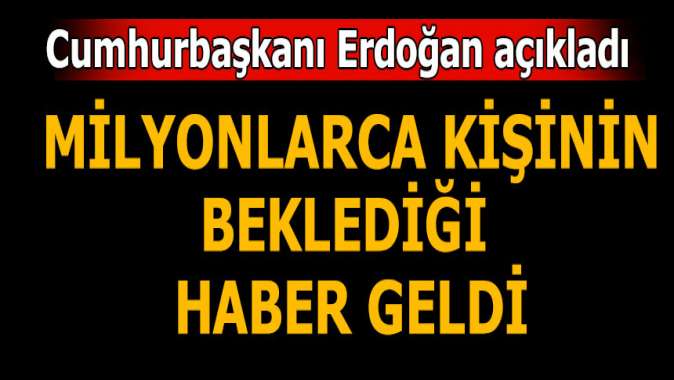 Cumhurbaşkanı Erdoğandan bedelli askerlik açıklaması