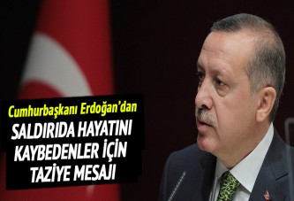 Cumhurbaşkanı Erdoğan'dan taziye mesajı