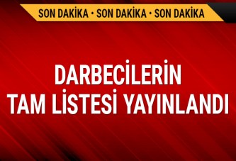 Darbecilerin tam listesi yayınlandı