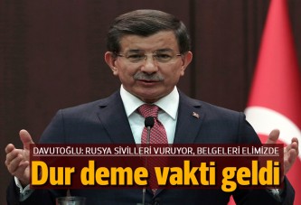 Davutoğlu: Halep'e sahip çıkacağız