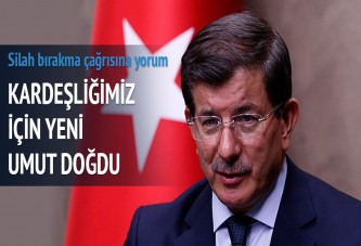 Davutoğlu: Kardeşliğimiz için yeni ümit doğdu