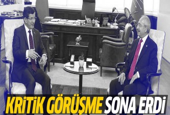 Davutoğlu Kılıçdaroğlu görüşmesi sona erdi