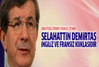 Davutoğlu'dan Demirtaş'a 'kukla' cevabı