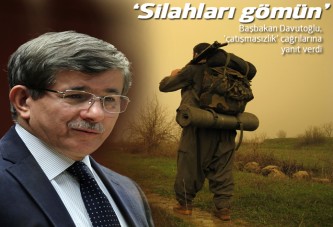 Davutoğlu'ndan çatışmasızlık çağrılarına yanıt: Silahları gömün