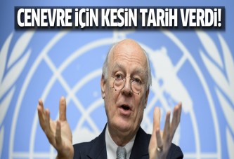 De Mistura 'Cenevre toplantısı' için kesin tarih verdi