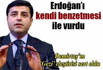 Demirtaş'tan Erdoğan'a Gezi eleştirisi