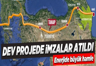 Dev projede imzalar atıldı