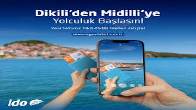 DİKİLİ’DEN MİDİLLİ ADASI’NA 30 DAKİKADA HIZLI ULAŞIM